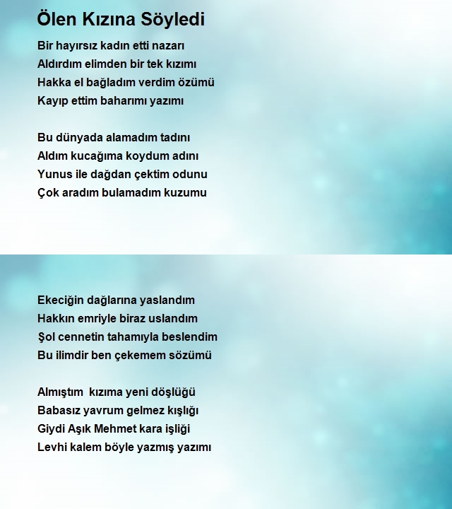 Aşık Molla Mehmet Akça