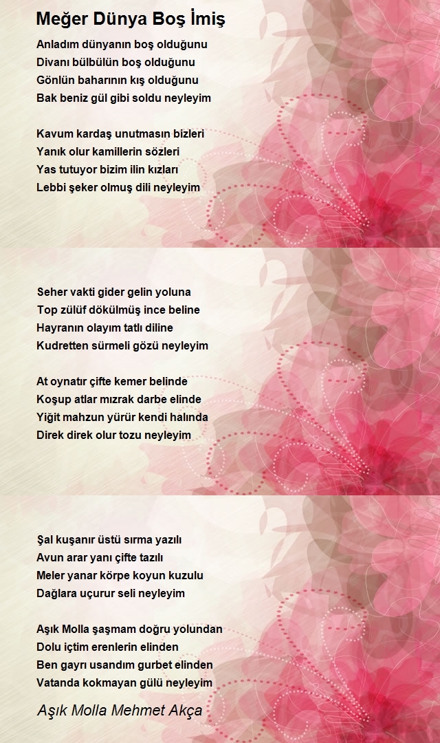 Aşık Molla Mehmet Akça