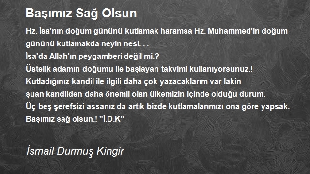 İsmail Durmuş Kingir