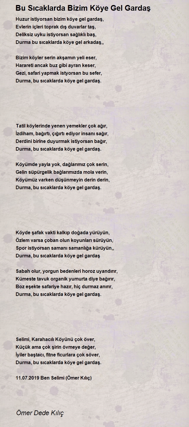 Ömer Dede Kılıç