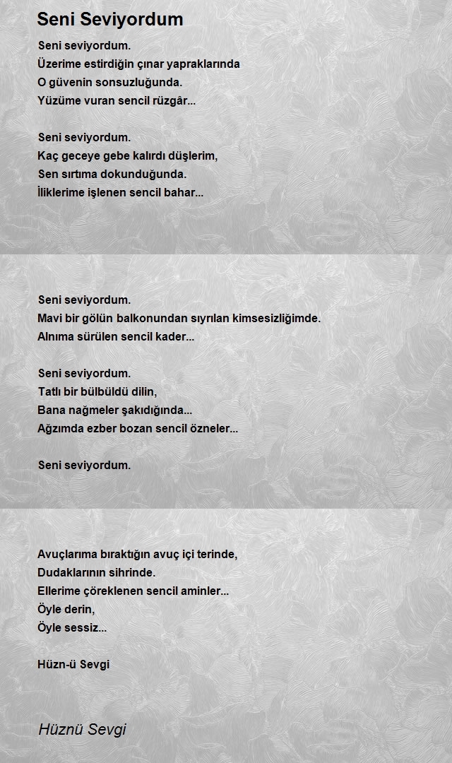 Hüznü Sevgi