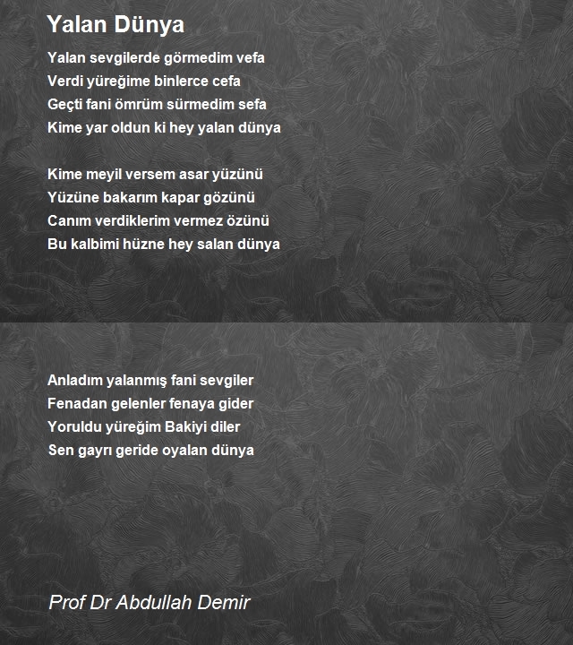 Prof Dr Abdullah Demir