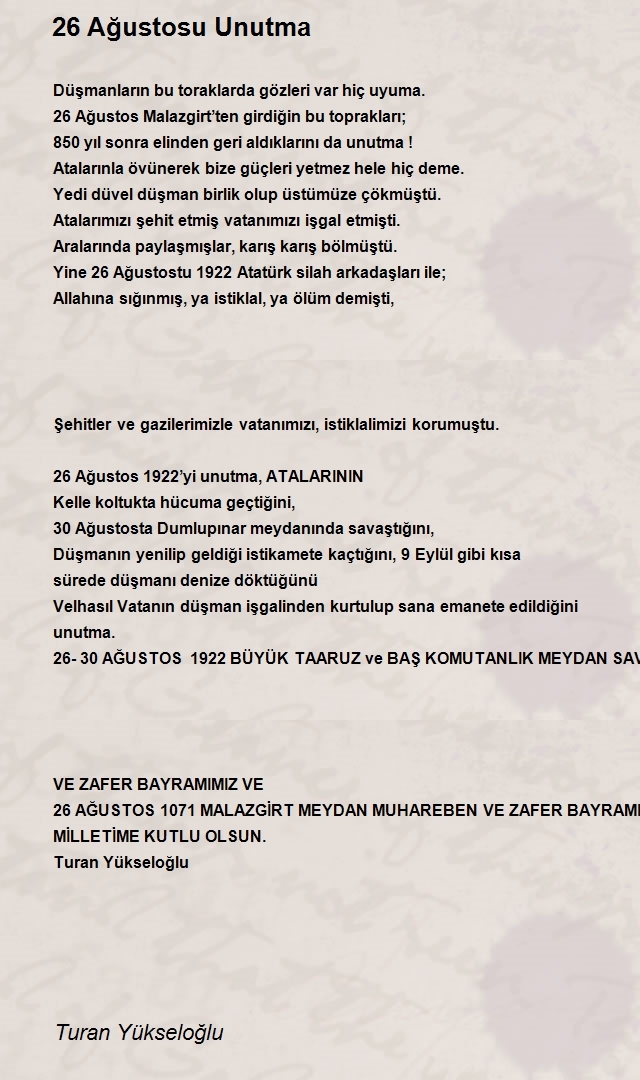 Turan Yükseloğlu