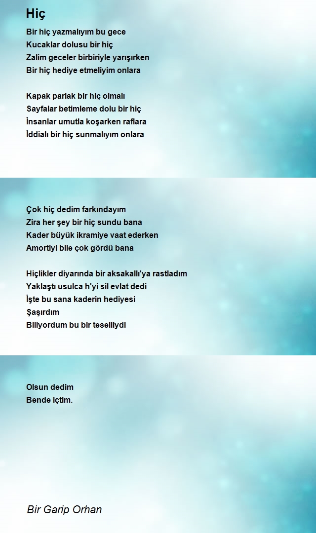 Bir Garip Orhan