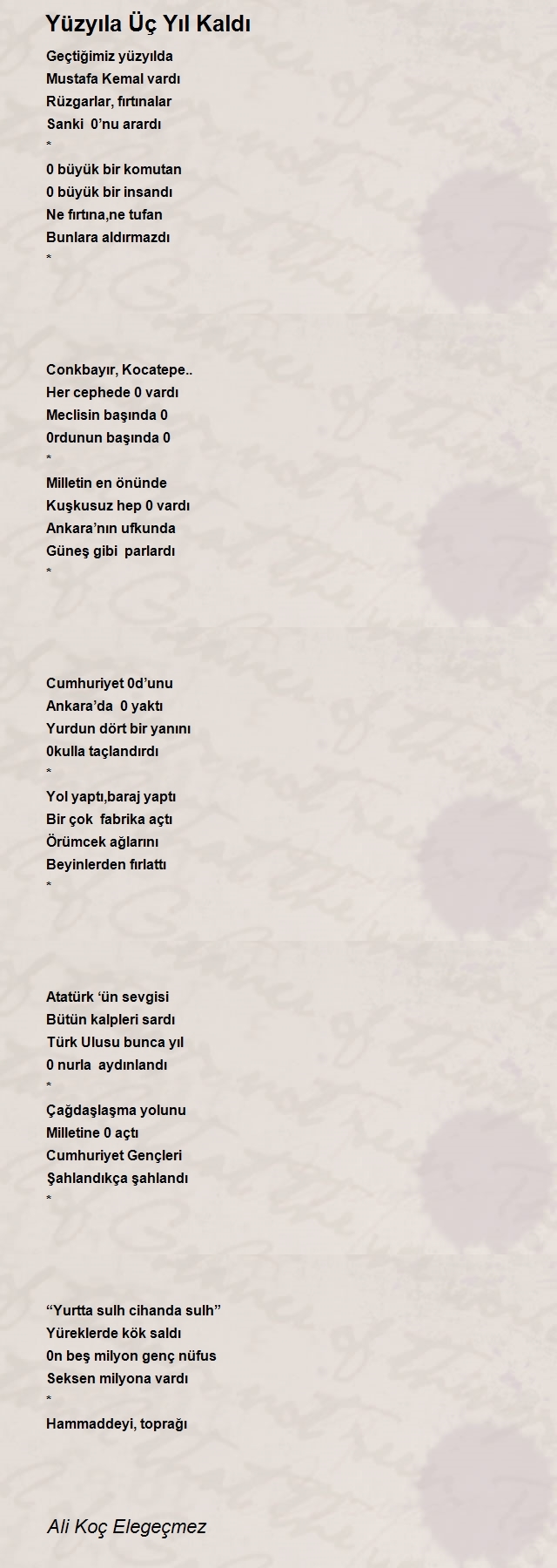 Ali Koç Elegeçmez