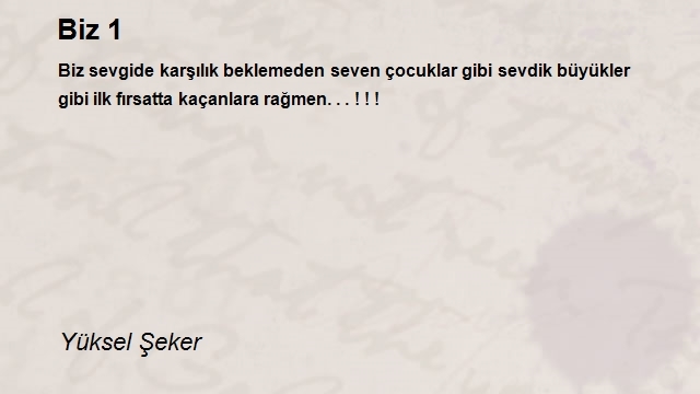 Yüksel Şeker