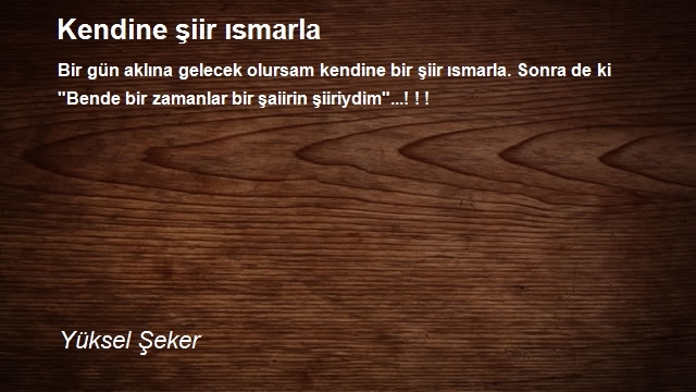 Yüksel Şeker