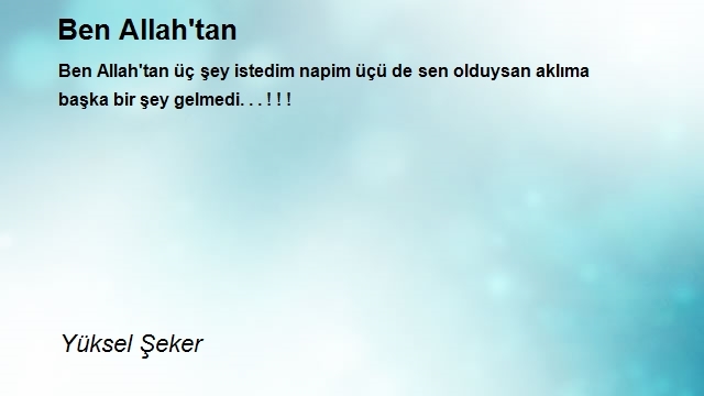 Yüksel Şeker
