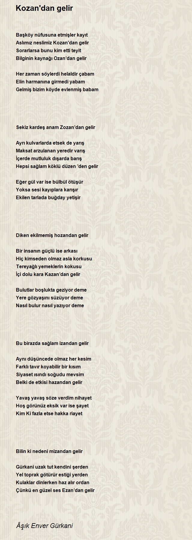 Âşık Enver Gürkani