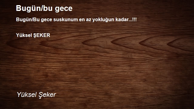 Yüksel Şeker