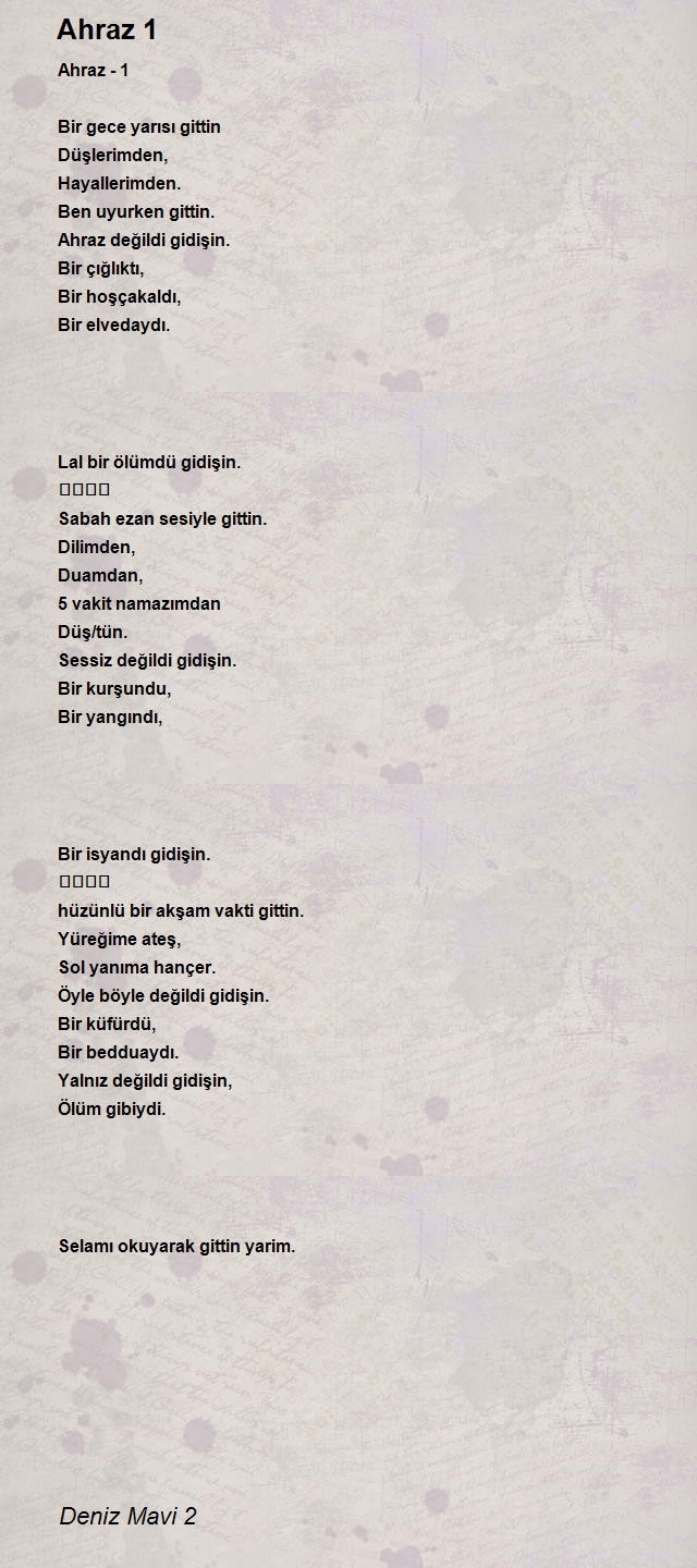 Deniz Mavi 2