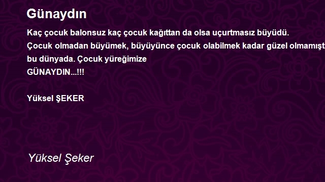 Yüksel Şeker