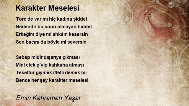 Emin Kahraman Yaşar