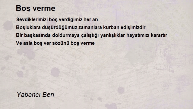 Yabancı Ben