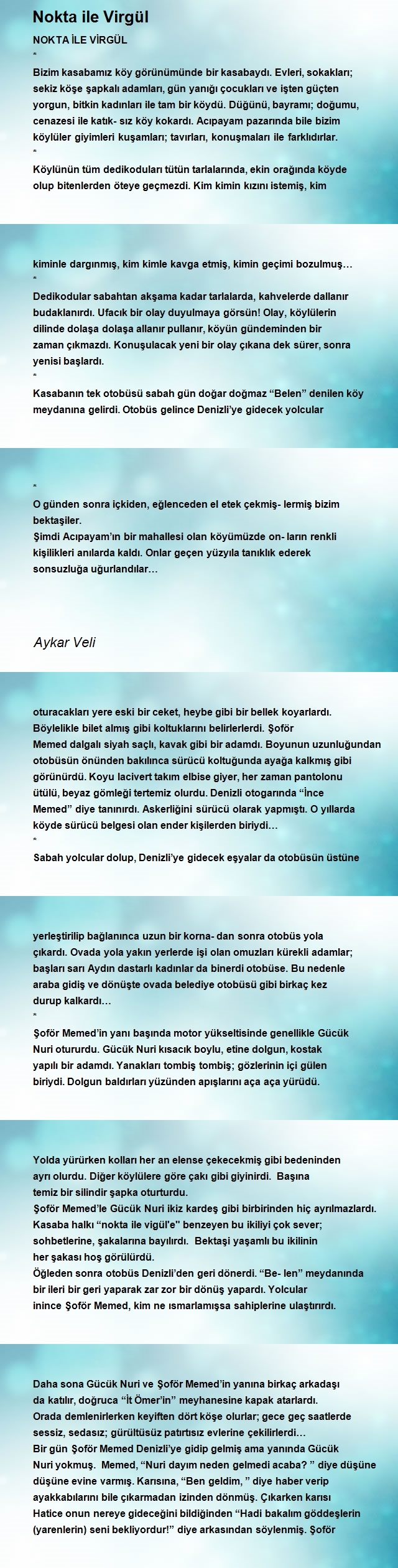 Aykar Veli