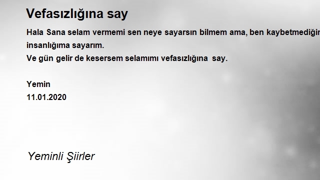 Yemin Türk