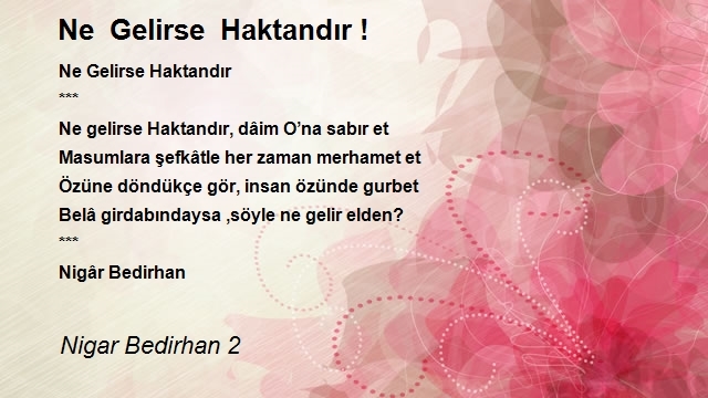 Nigar Bedirhan 2