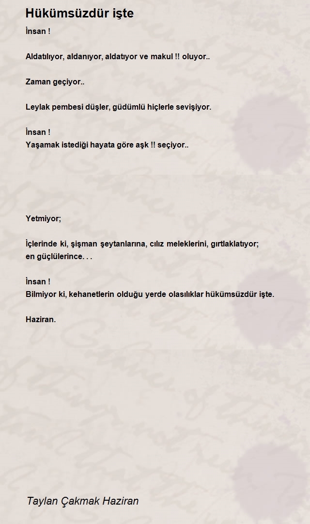 Taylan Çakmak Haziran