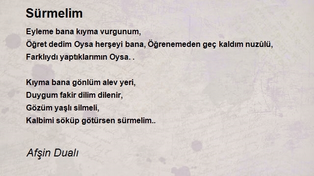 Afşin Dualı