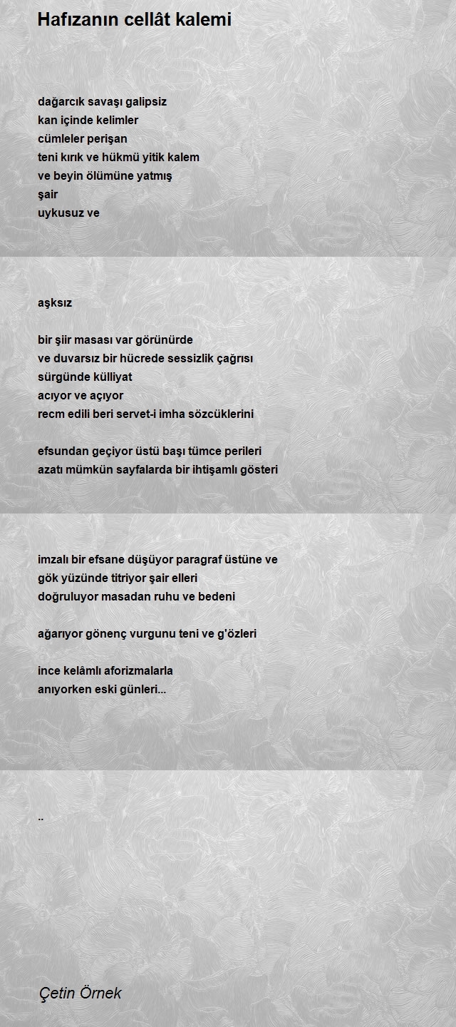 Çetin Örnek