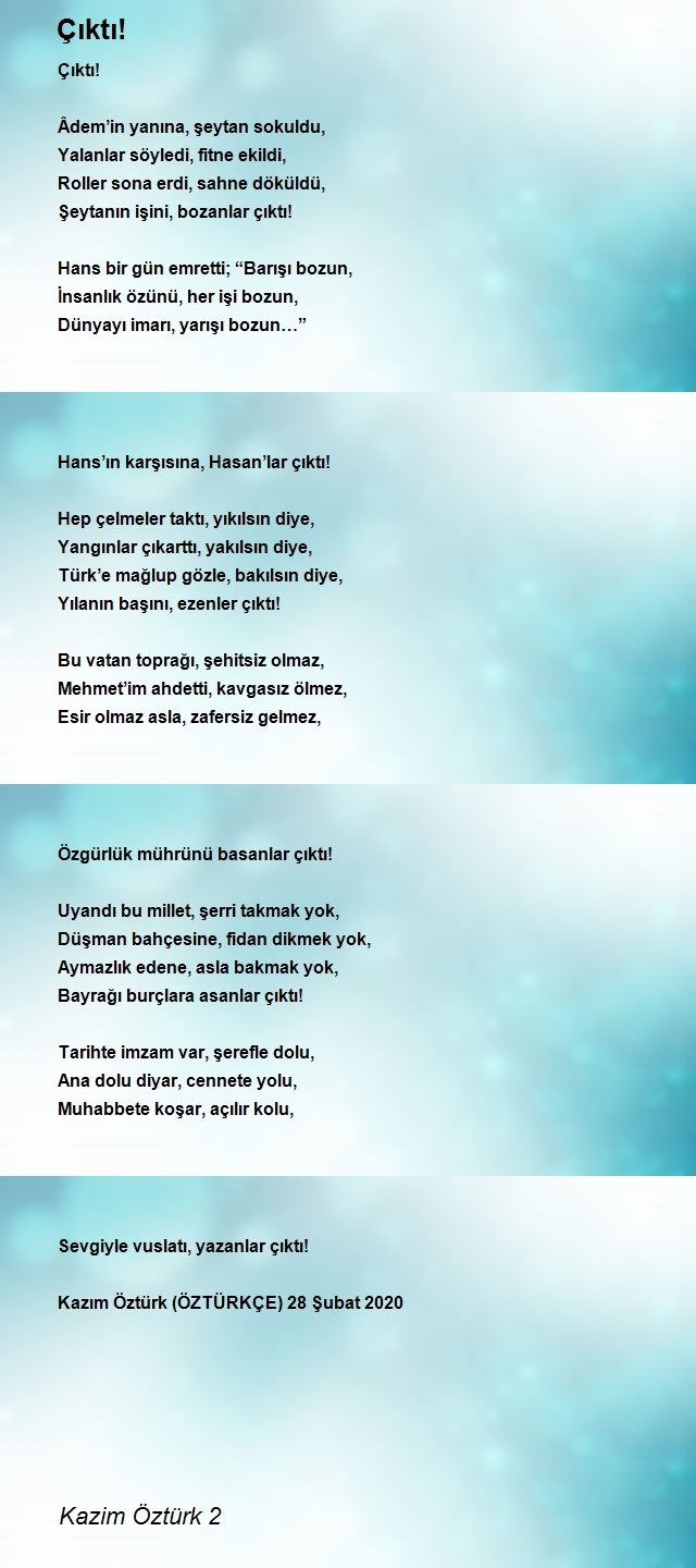 Kazim Öztürk 2