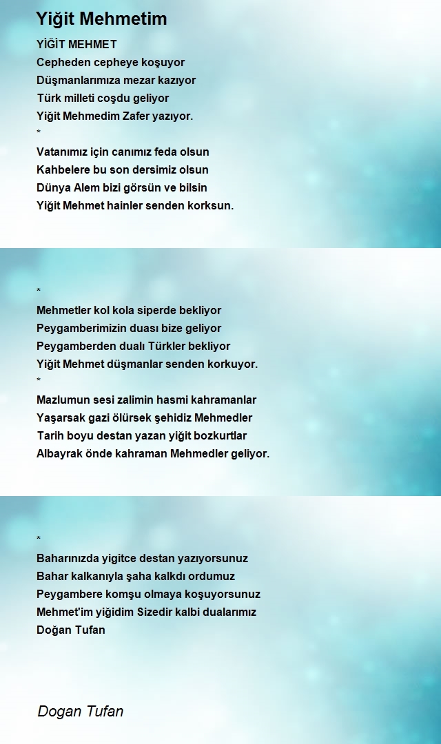 Dogan Tufan