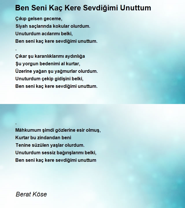 Berat Köse