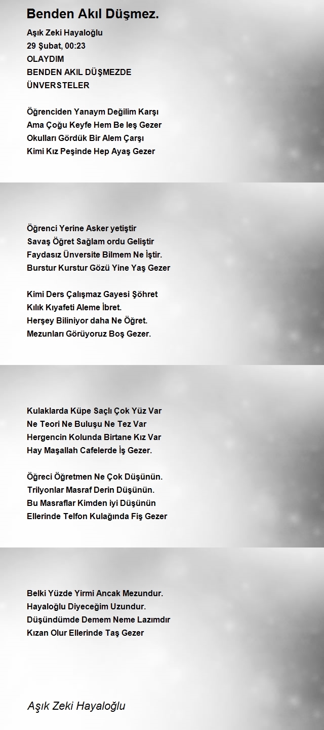 Aşık Zeki Hayaloğlu