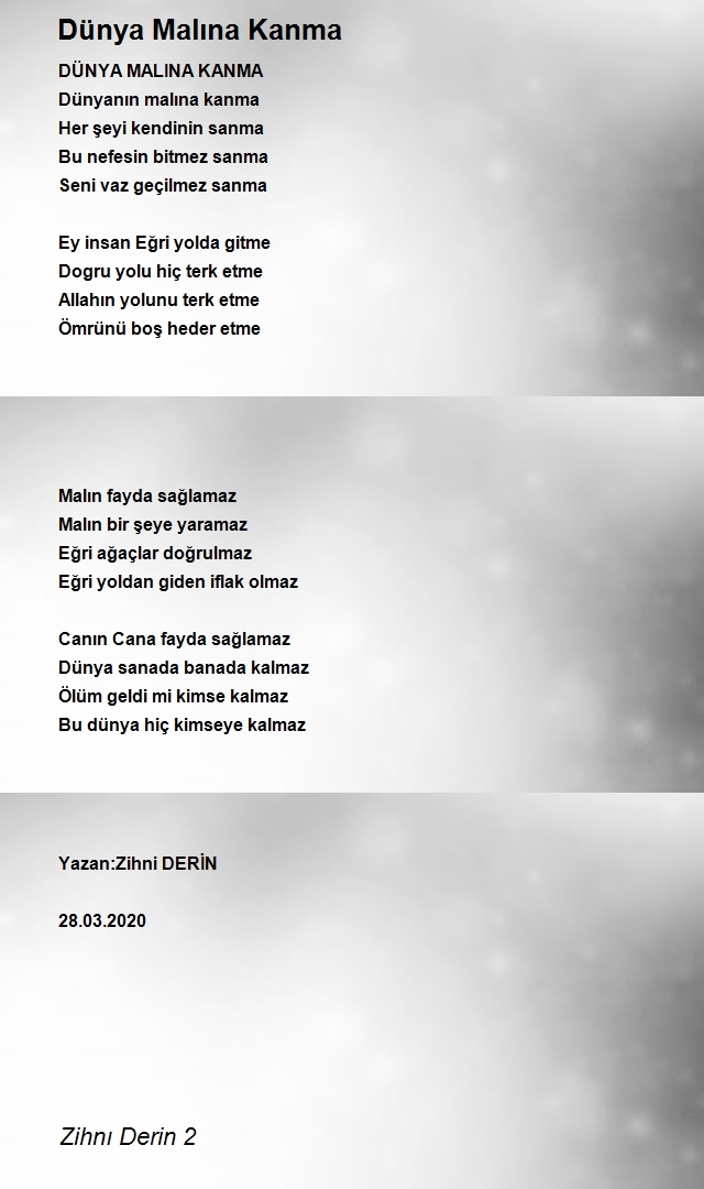 Zihni Derin
