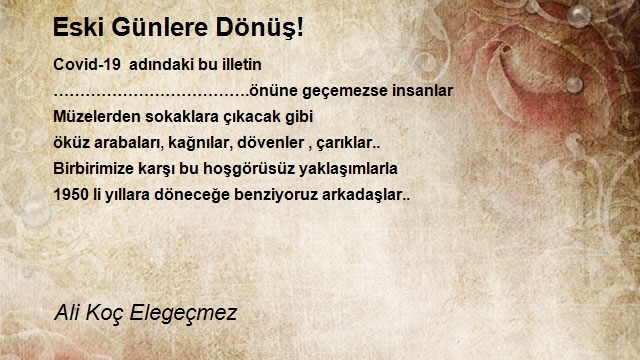 Ali Koç Elegeçmez