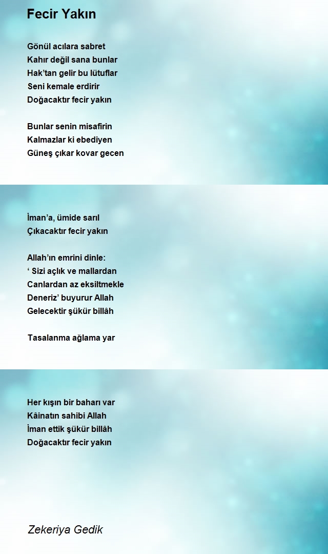 Zekeriya Gedik