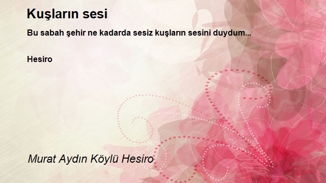 Murat Aydın Köylü