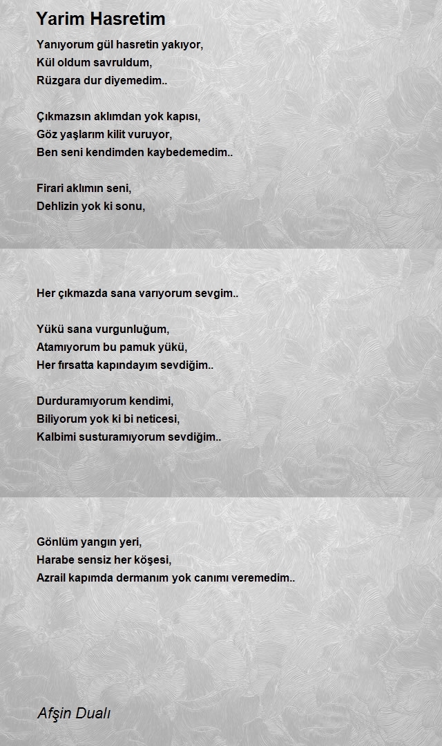 Afşin Dualı