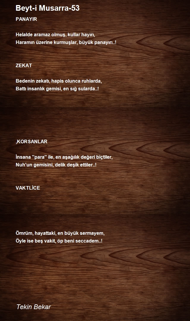 Tekin Bekar
