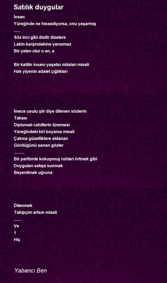 Yabancı Ben
