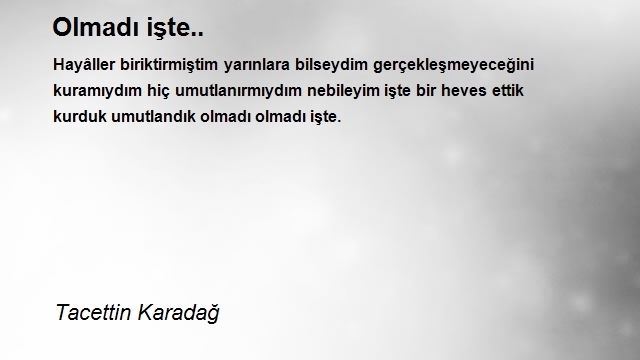 Tacettin Karadağ