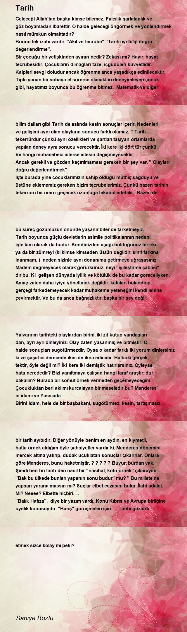 Saniye Bozlu