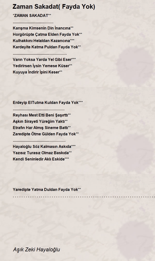 Aşık Zeki Hayaloğlu