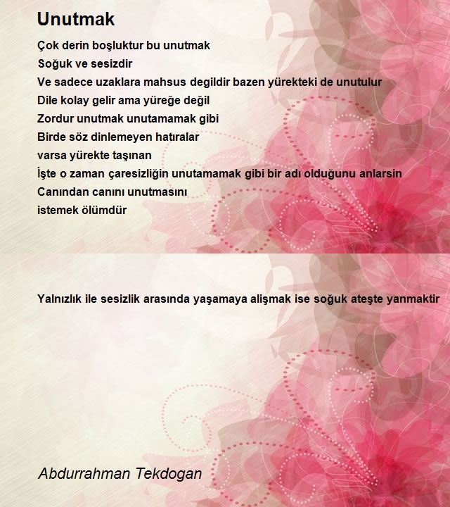 Abdurrahman Tekdogan