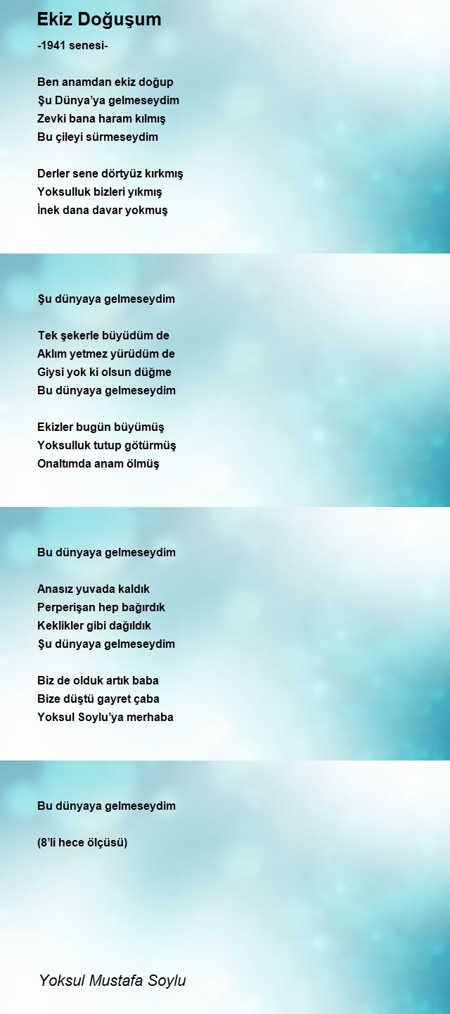 Yoksul Mustafa Soylu