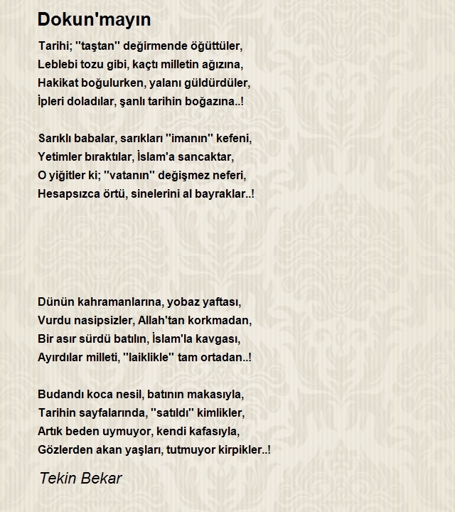 Tekin Bekar