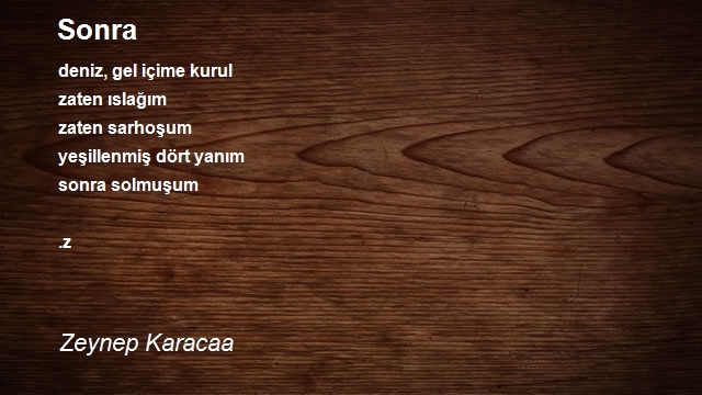Zeynep Karacaa