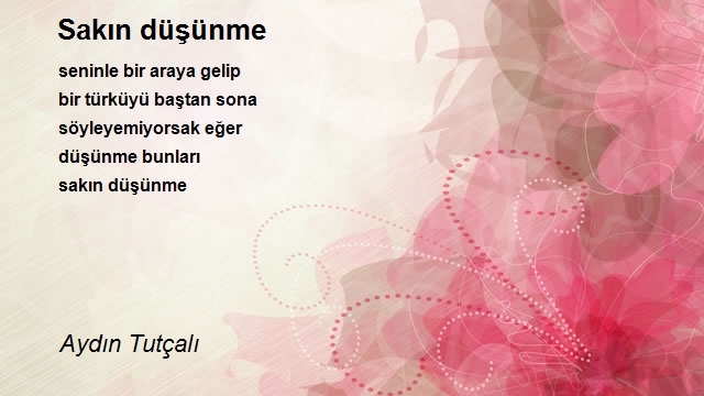 Aydın Tutçalı