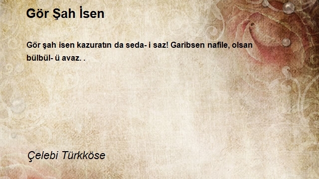 Çelebi Türkköse