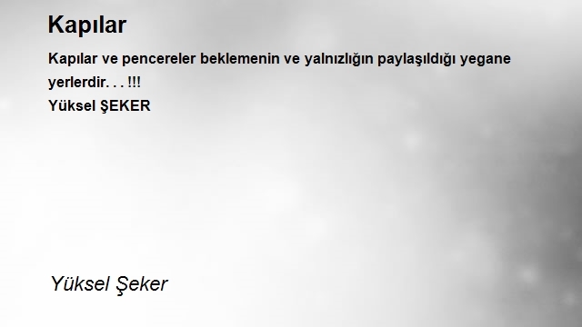 Yüksel Şeker