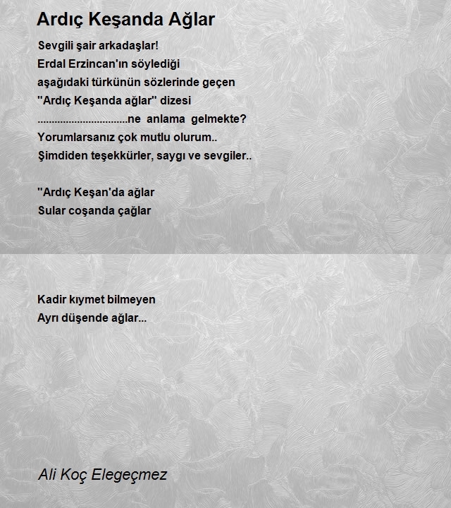 Ali Koç Elegeçmez