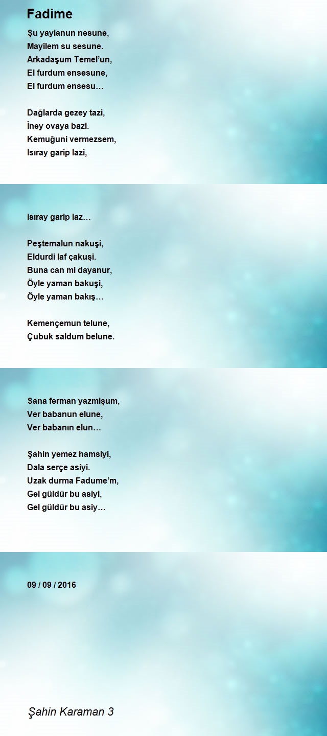 Şahin Karaman 3