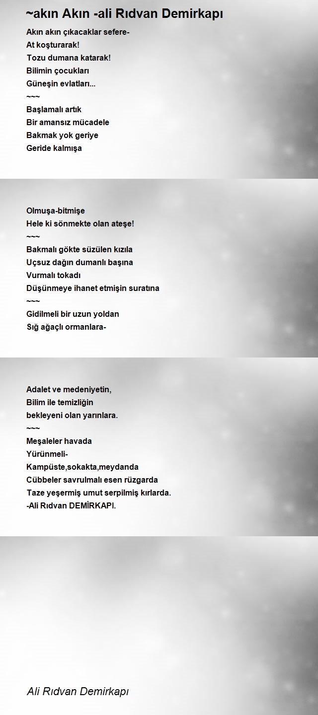 Ali Rıdvan Demirkapı