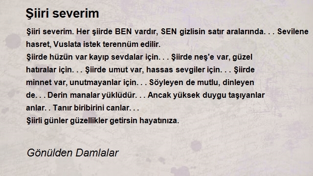 Gönülden Damlalar