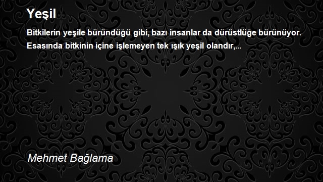 Mehmet Bağlama